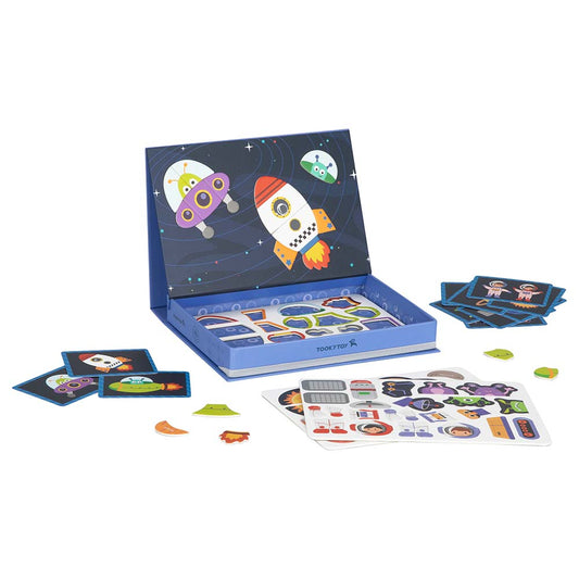 TookyToy - Magnetic Space Puzzle Box with Activity Cards