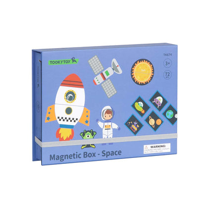 TookyToy - Magnetic Space Puzzle Box with Activity Cards