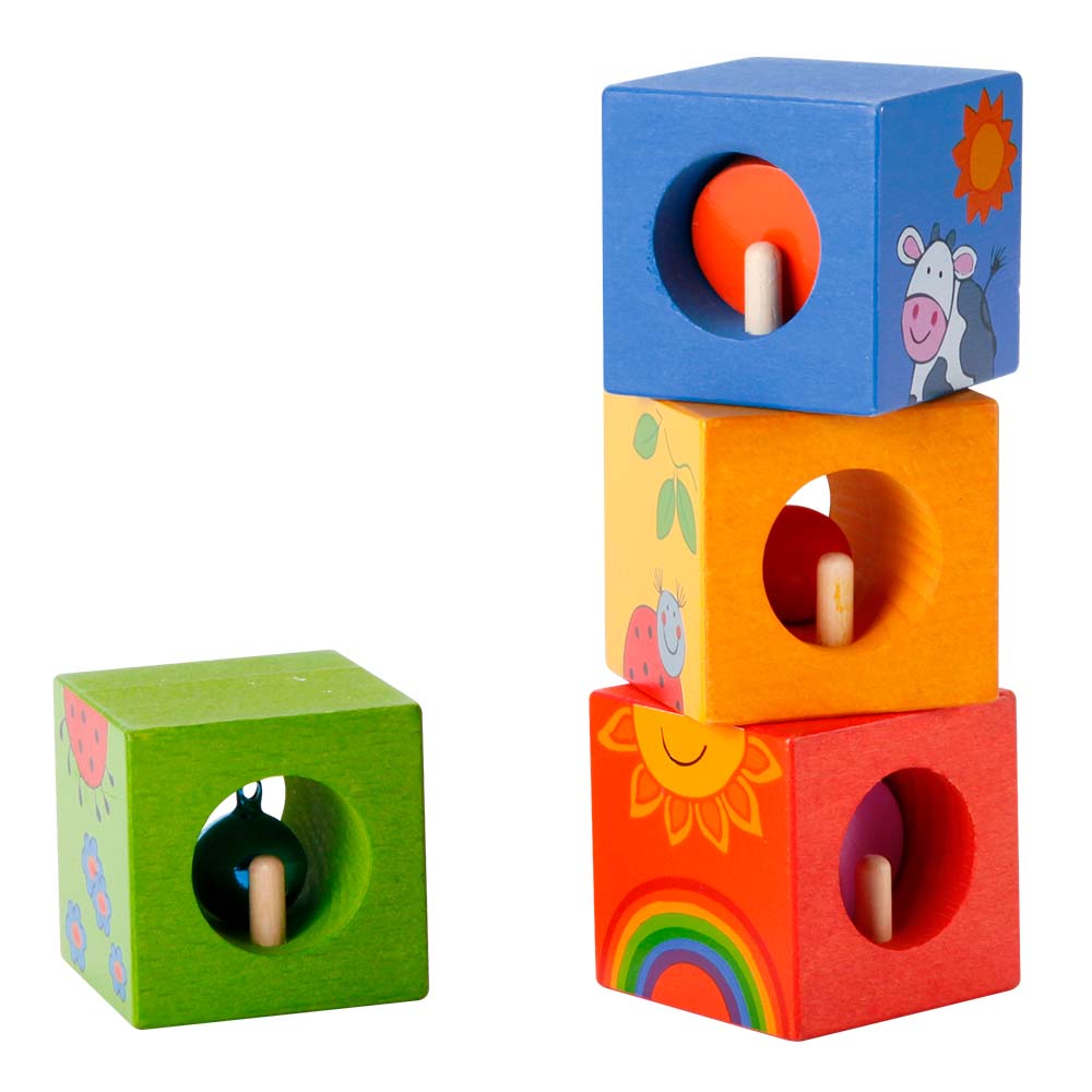 Classic World - Discovery Cubes with Animal Puzzle - 4pcs