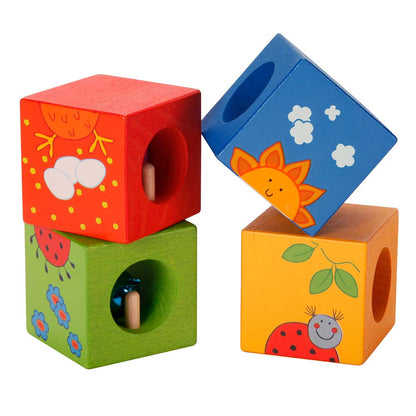 Classic World - Discovery Cubes with Animal Puzzle - 4pcs